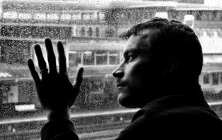 Depressiver Mann