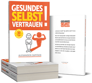 Gesundes Selbstvertrauen Bücherstapel